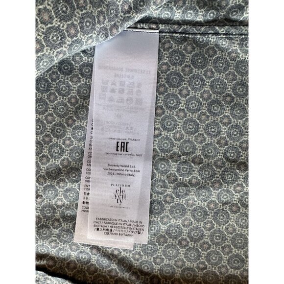 Eleventy Platinum Special Collection Men's Button-Up Shirt 100% Cotton Size 17/4 - Picture 5 of 7